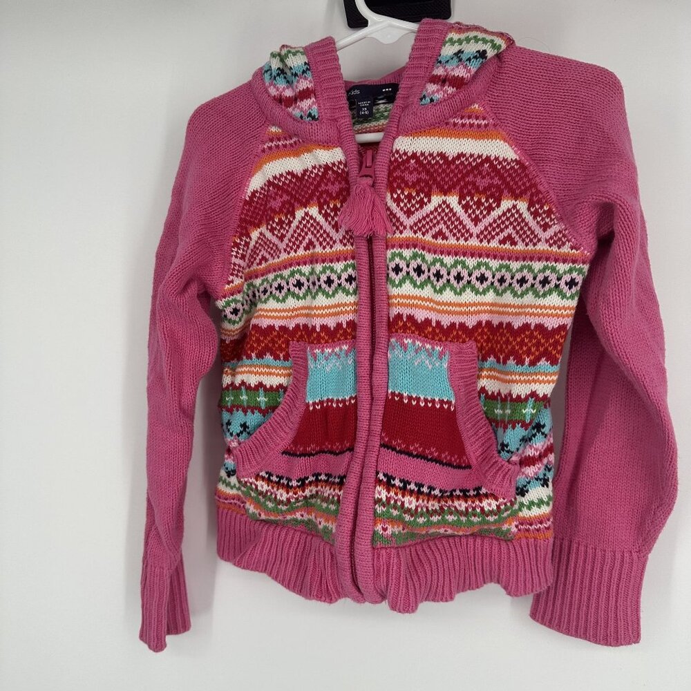 Gap Kids Girls Sweater Jacket Zip Up Size‎ XS Pink
